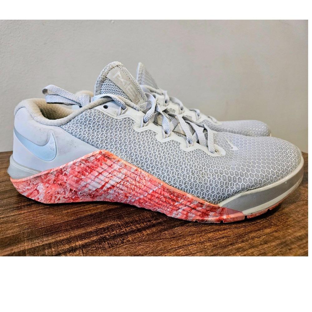 Nike Metcon 5 Womens Training Shoes Grey Pink Marble Sneakers AO2982-004 Size 8